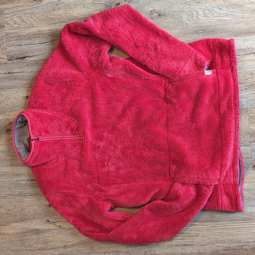 North Face Osito 1/4 zip pullover fleece, large